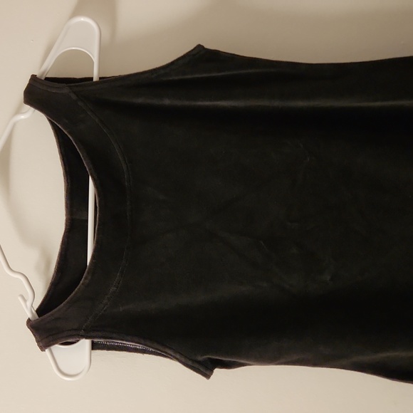 Cut Loose Velvet dress—charcoal color xs - Picture 5 of 9
